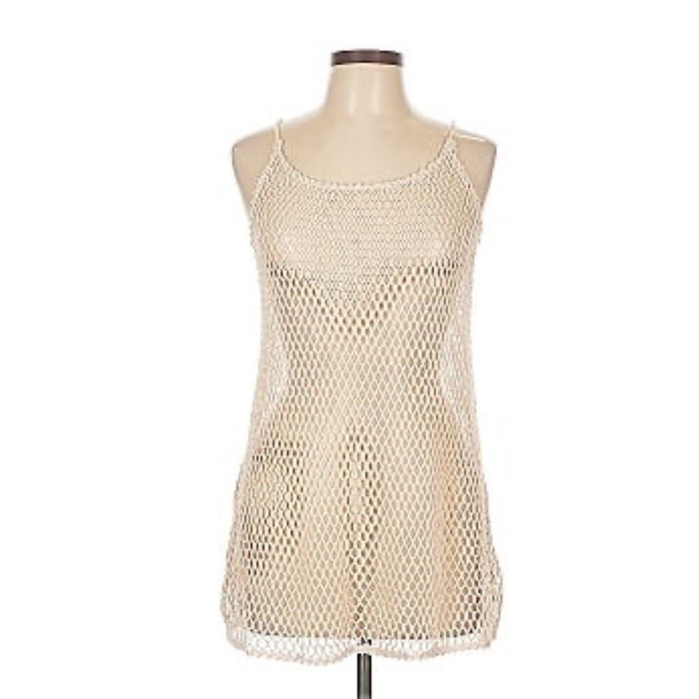 Wild Fable Mesh Top Ivory Size L